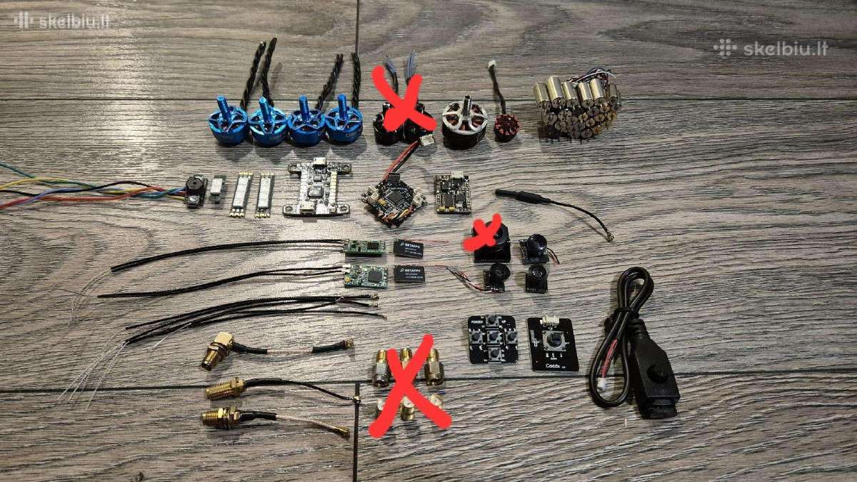 Įvairios Fpv dalys