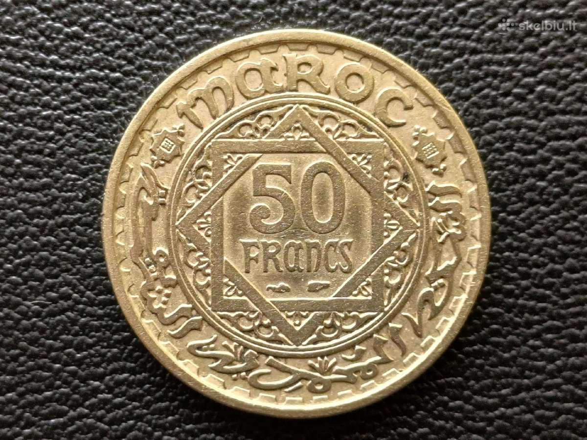 50 frankų 1952m. Marokas