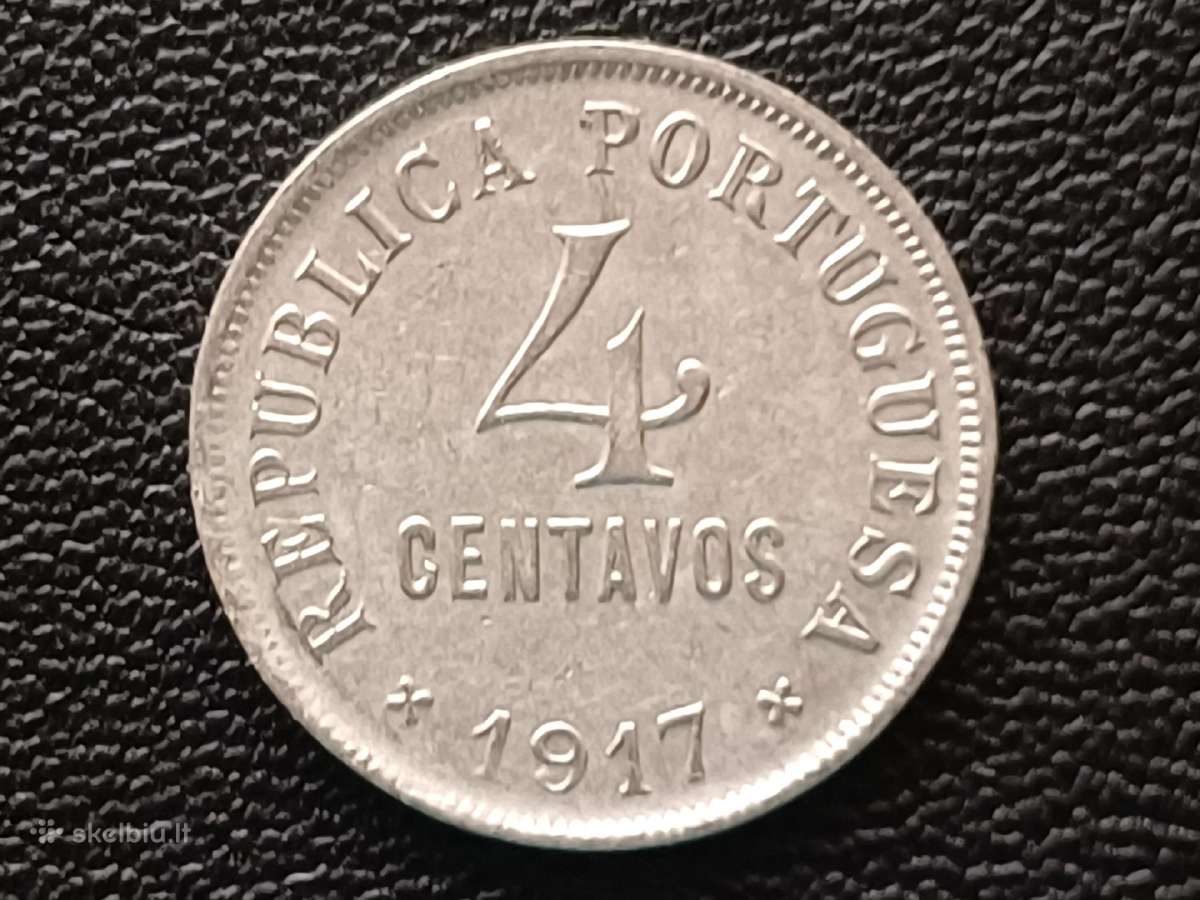 4 centavos 1917m. Portugalija
