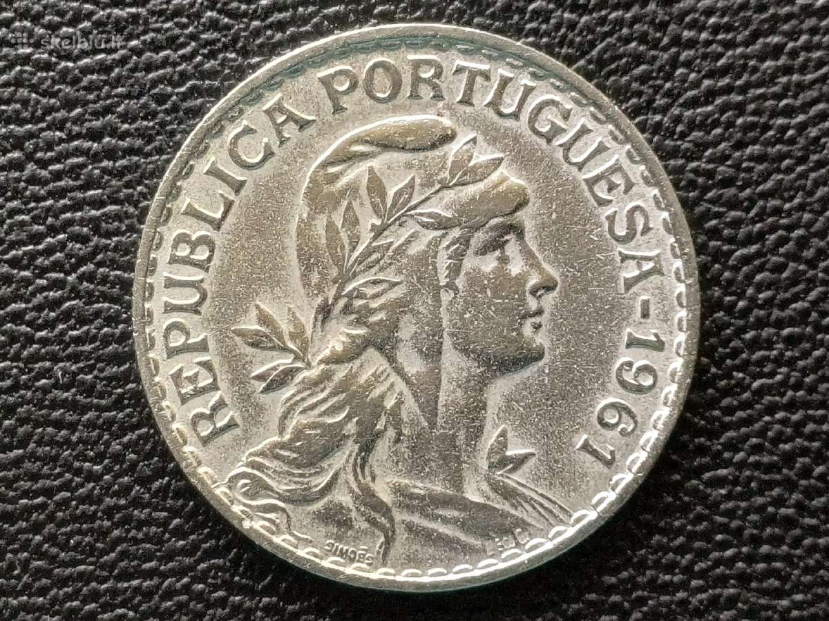 1 eskudo 1961m. Portugalija - nuotraukos Nr. 2