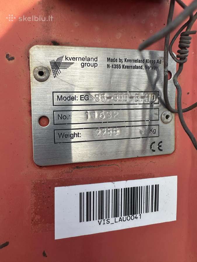 Plugas kverneland 6 korpusu pakabinamas eg85 2 vnt - nuotraukos Nr. 10