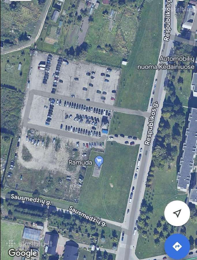 Isnuomojama dalis ploto-aptvertoje aikštelėje