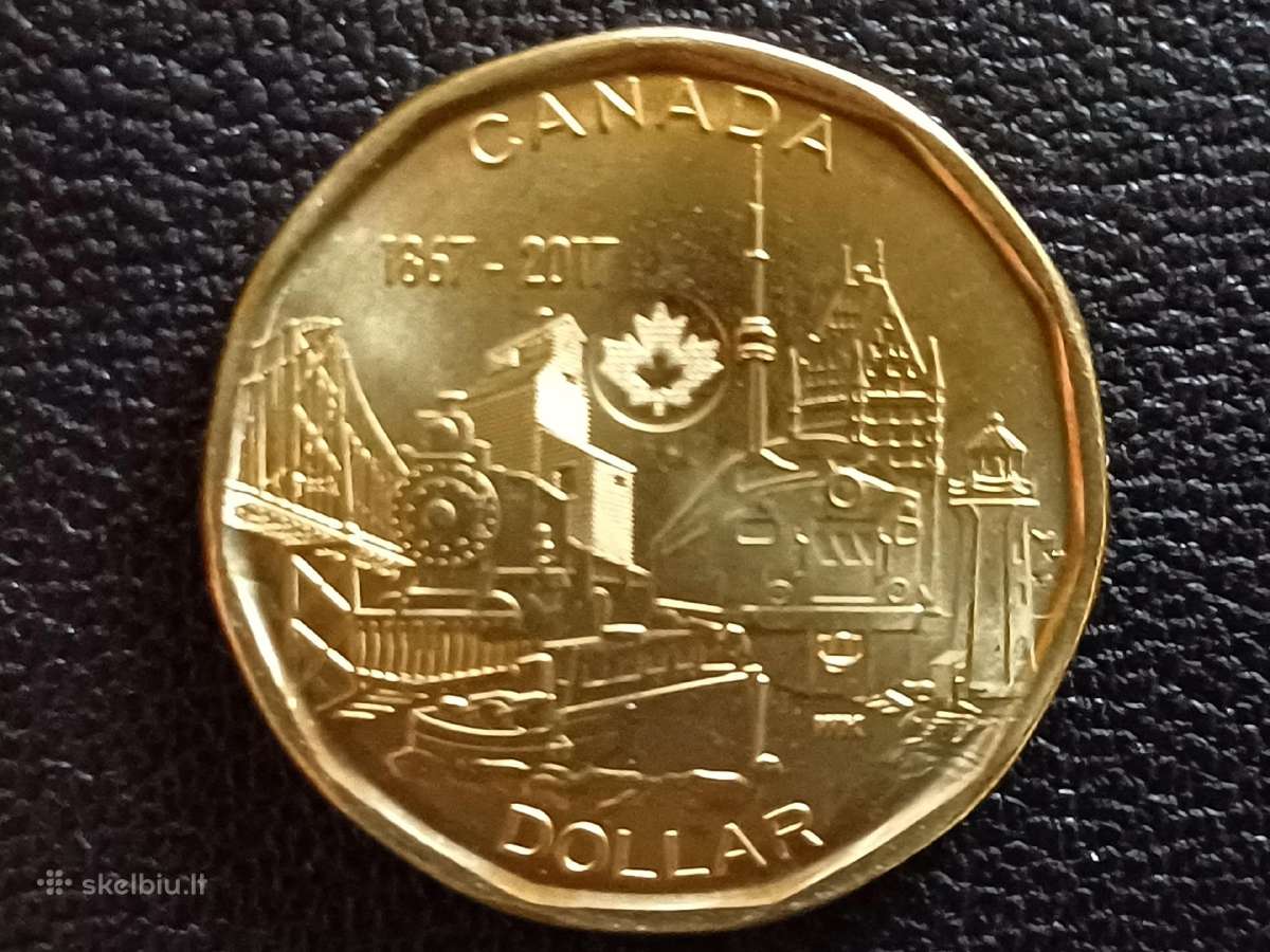1 doleris 2017m. Kanada unc.