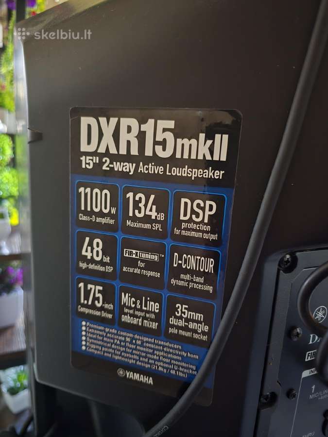 Kolonėlė Yamaha Dxr15 mkii - nuotraukos Nr. 2
