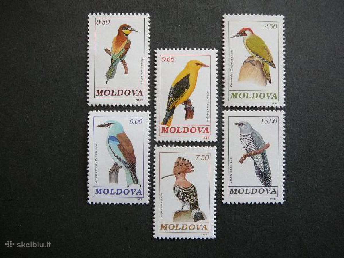 Pauksciai Moldavija 1992 Mnh md45