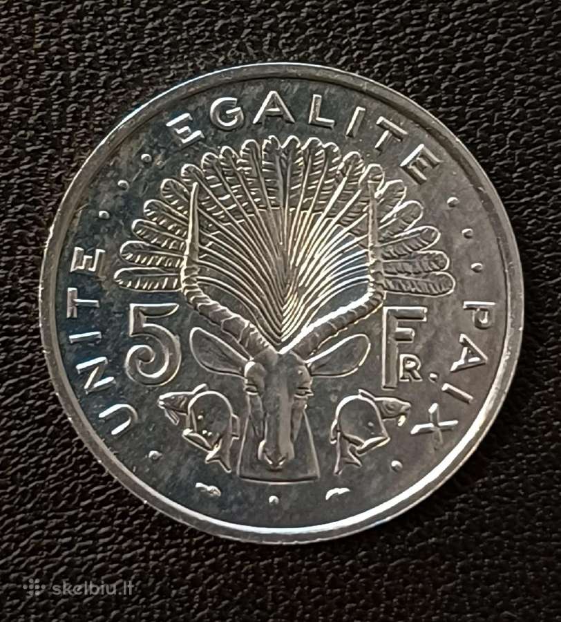 5 frankai 1991m. Džibutis unc