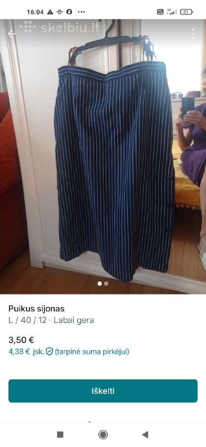 Žieminis vilnonis paltas, XXL-44 dydžio Vievyje - nuotraukos Nr. 12