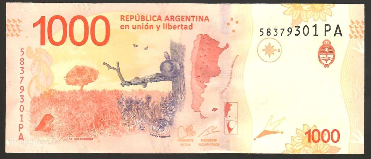 Argentinos banknotai - nuotraukos Nr. 12