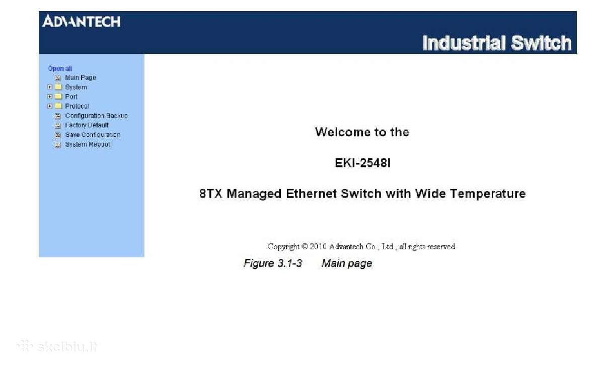 Industrial Ethernet switch Advantech Eki-2548i - nuotraukos Nr. 8