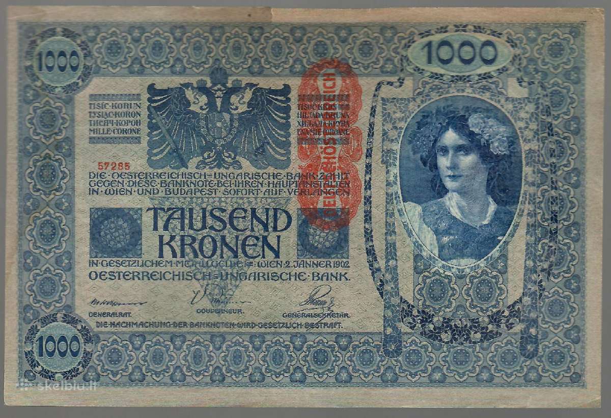 Austrija 1000 kronen 1919 P59