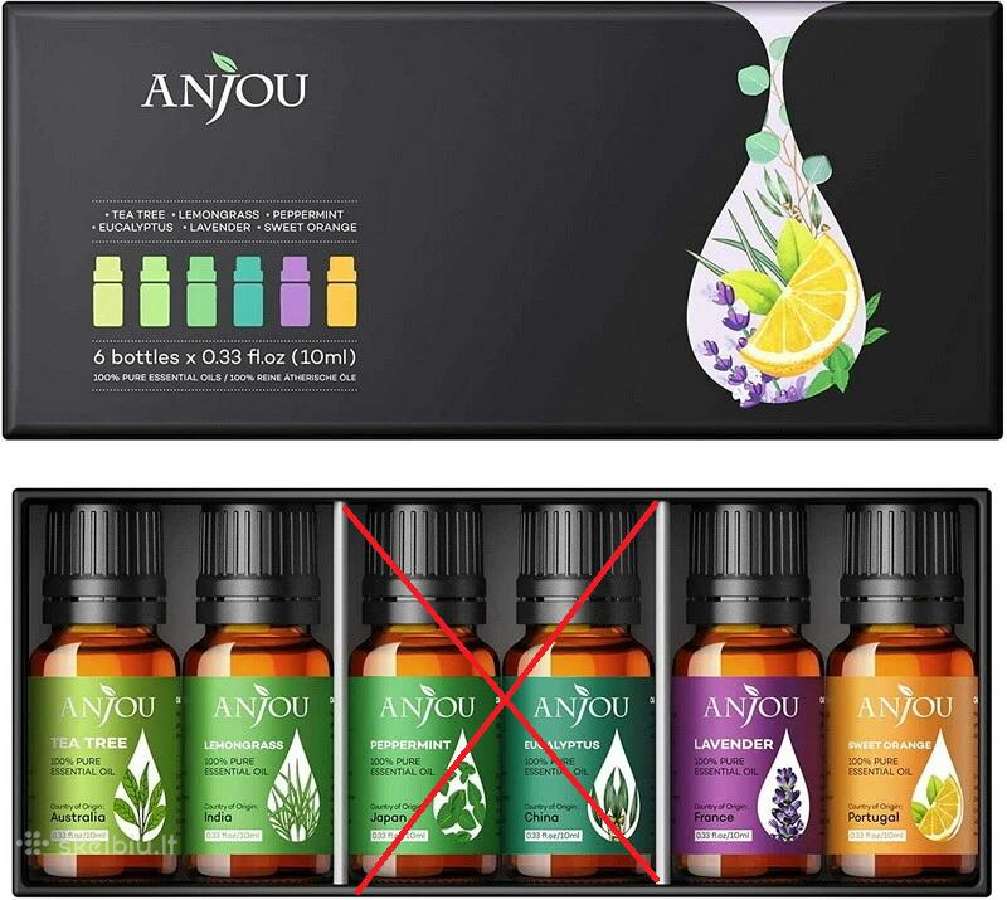 Anjou Aj-ad012 500ml Aroma Diffuser baltas su alej - nuotraukos Nr. 5