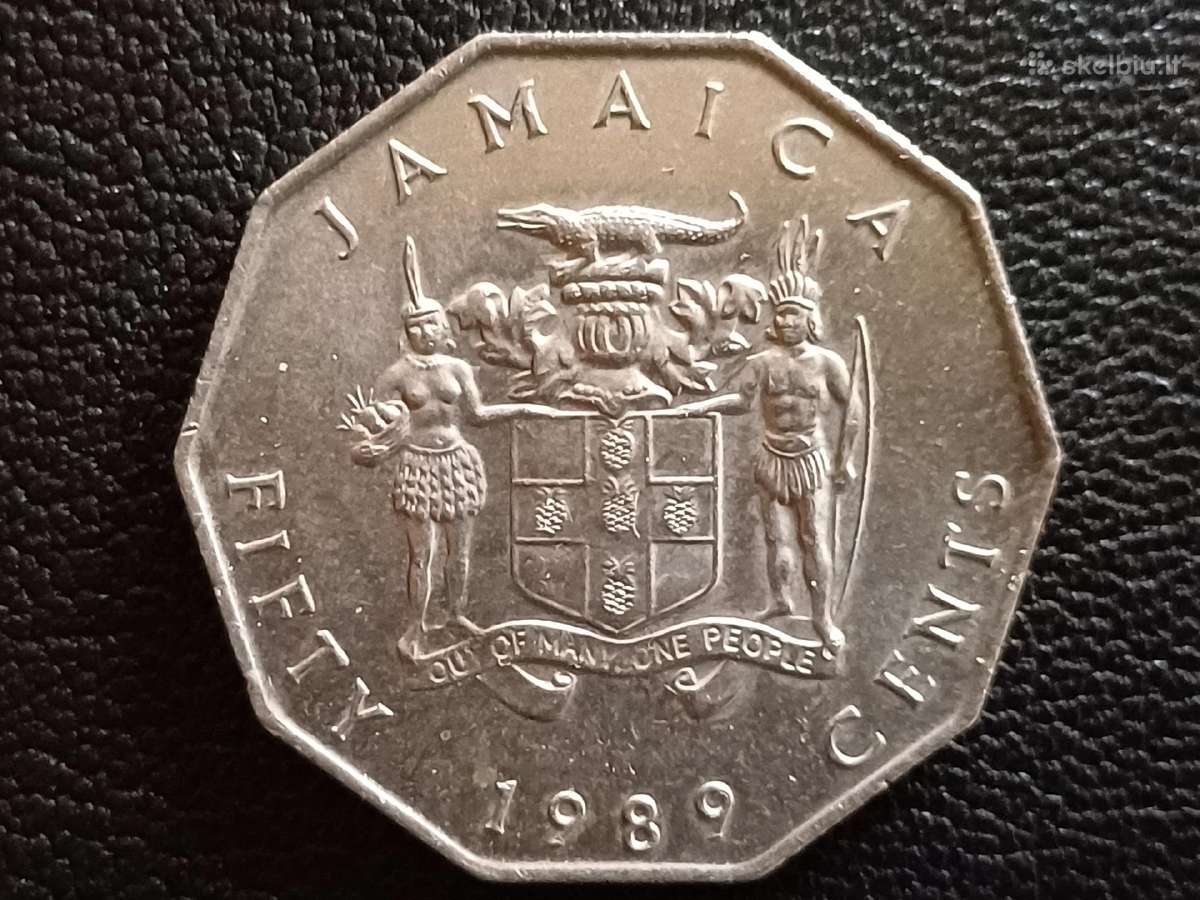 50 centų 1989m. Jamaika