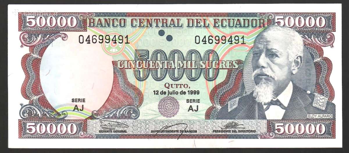Ekvadoro banknotai - nuotraukos Nr. 3