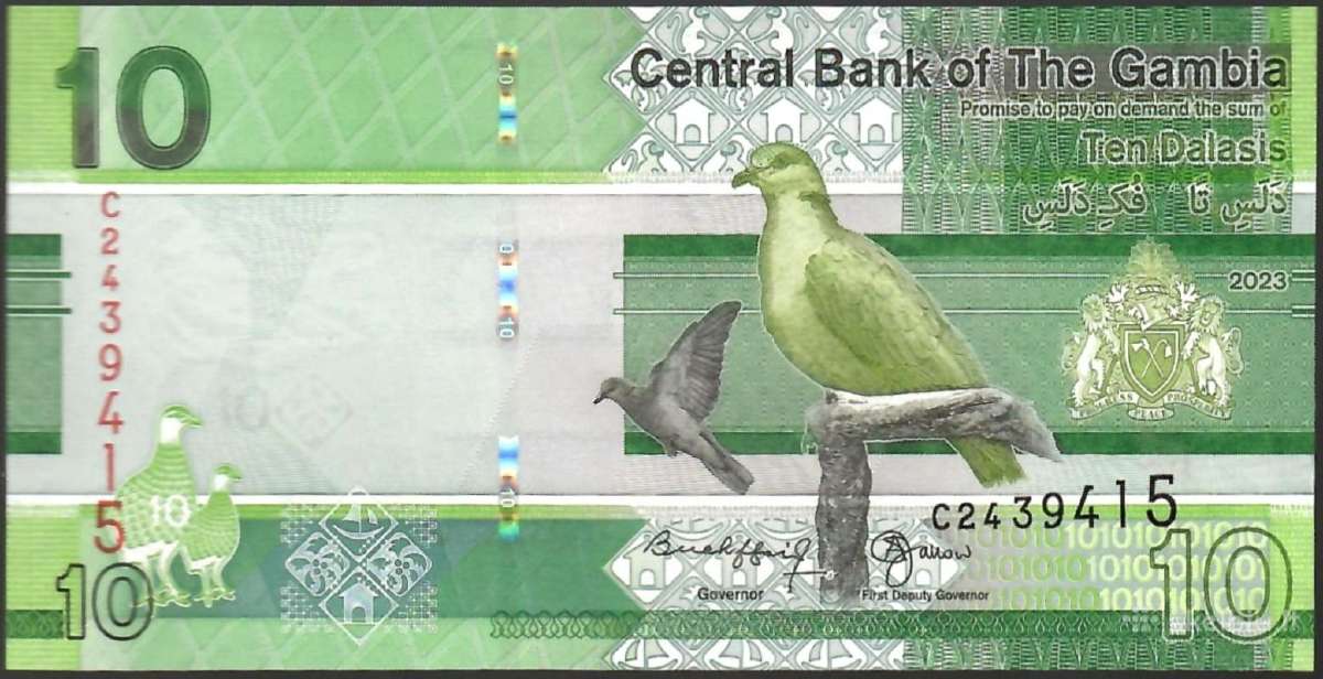 Gambijos banknotai - nuotraukos Nr. 3