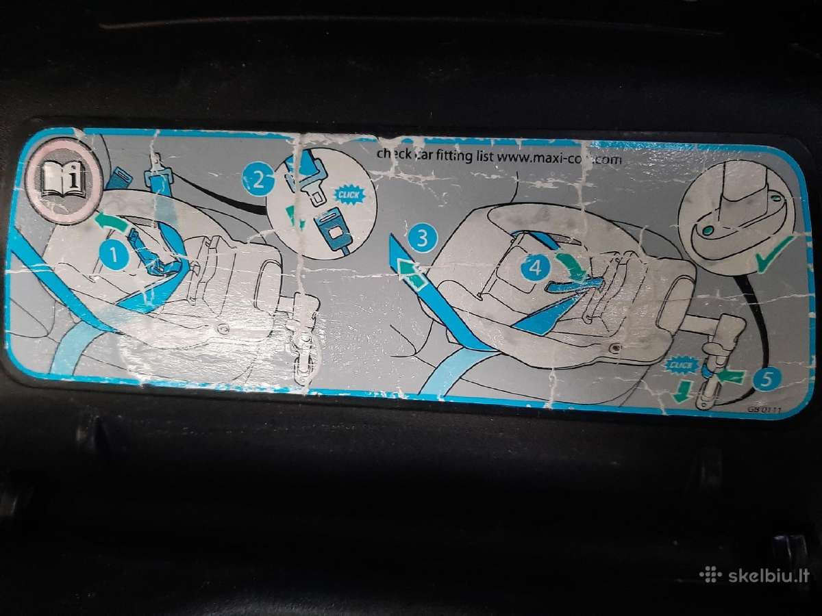 Maxi-cosi autokėdutė 0-13 kg su Isofix baze - nuotraukos Nr. 5