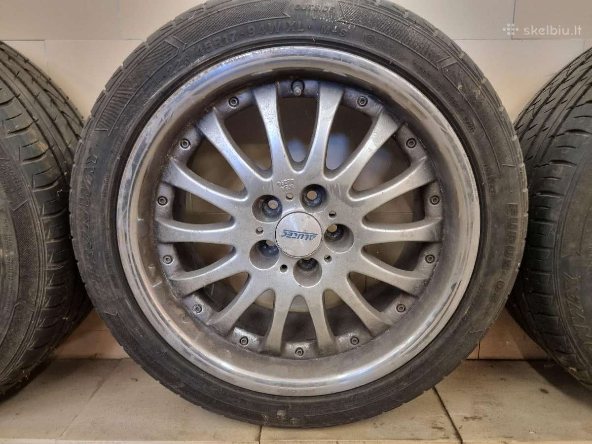 Lieti ratlankiai + padangos 225/45 R17 94w - nuotraukos Nr. 3
