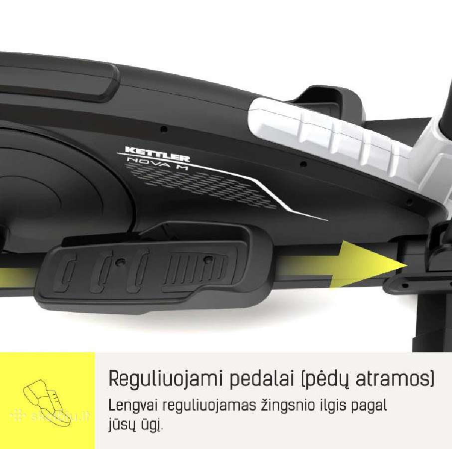 Elipsinis treniruoklis Kettler Axos Nova M Black - nuotraukos Nr. 6