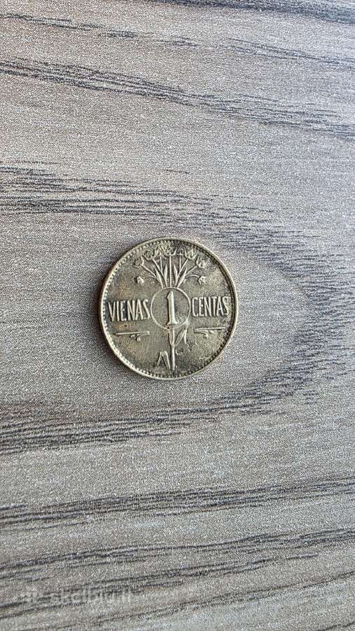 1925 metų 1 smetoniškas centas