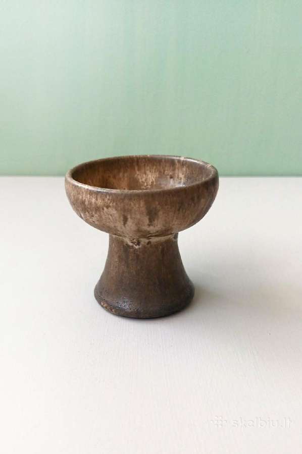 Vintažinė akmens masės žvakidė, 6,5cm aukštis - nuotraukos Nr. 2