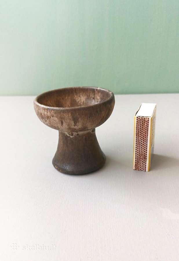 Vintažinė akmens masės žvakidė, 6,5cm aukštis - nuotraukos Nr. 3