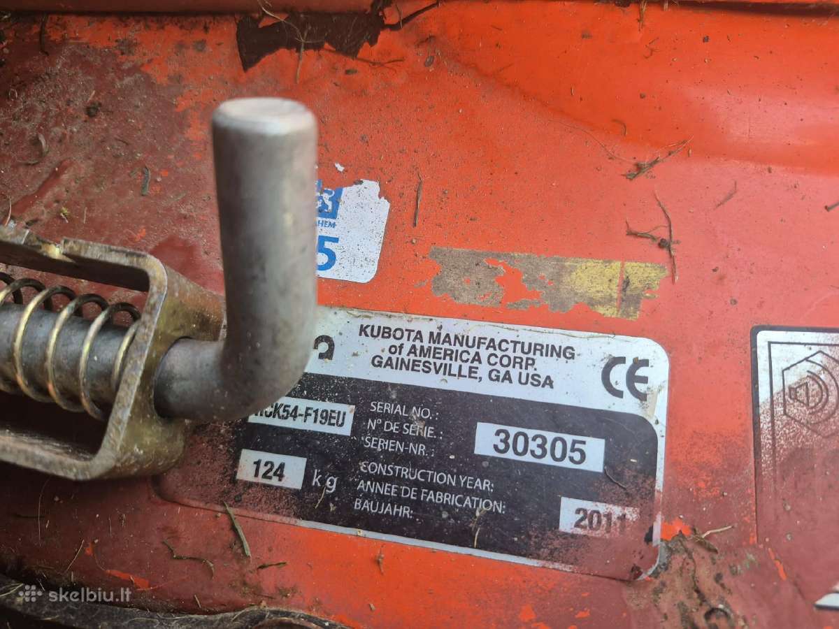 Kubota F1900 4x4 traktoriukas žoliapjovė - nuotraukos Nr. 8