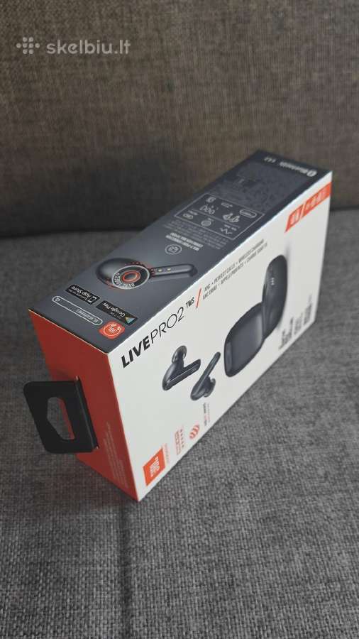 Jbl Live Pro 2 Tws Black Anc ausinės - nuotraukos Nr. 3