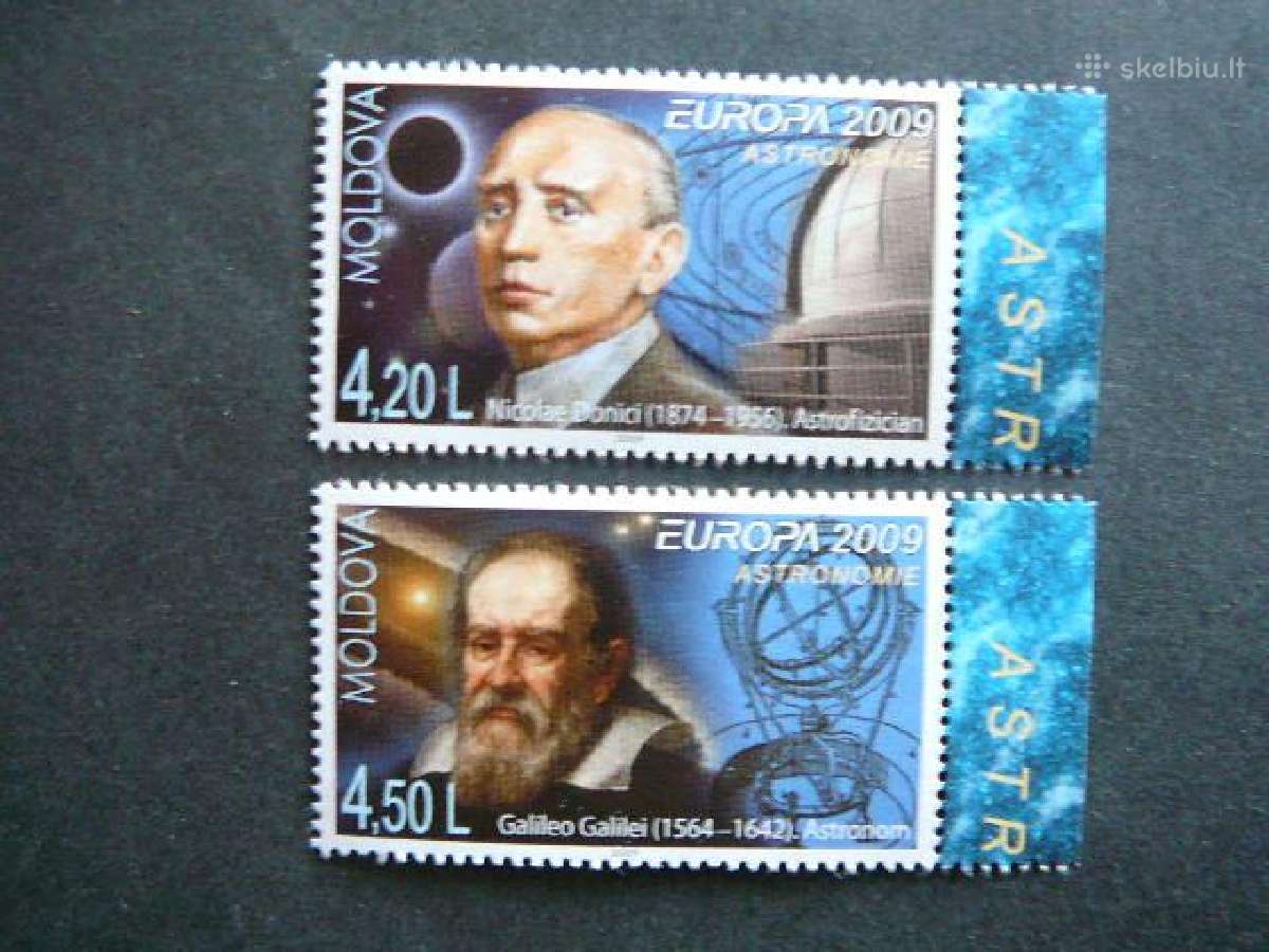 Europa Kosmosas Astronomai Moldavija 2009 Mnh md52