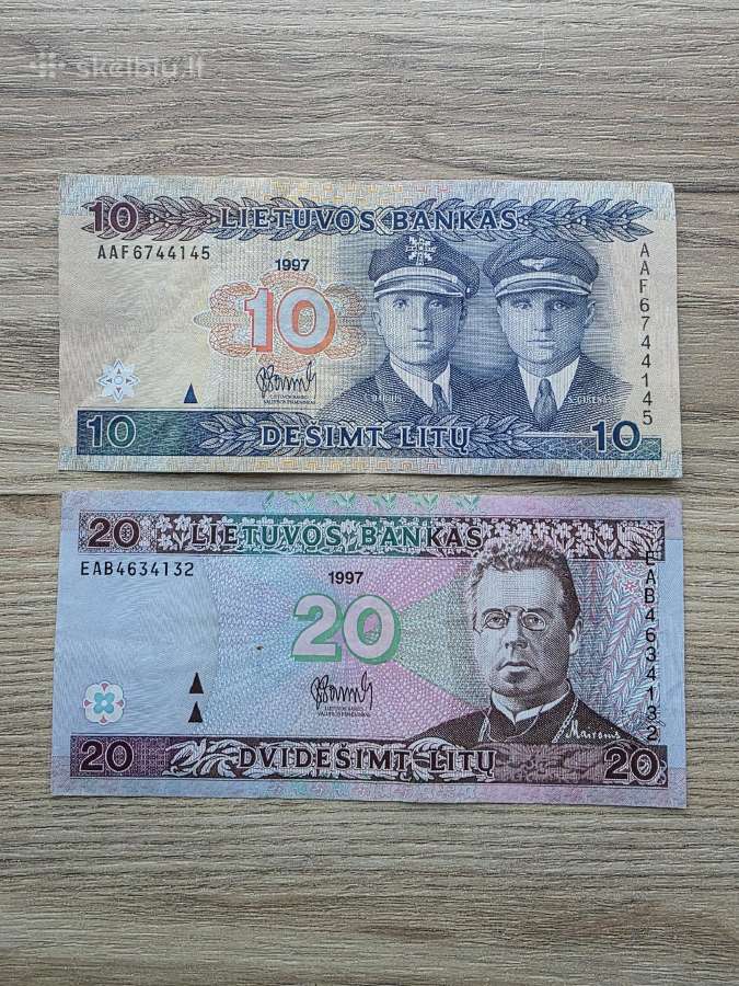 1997 metų 10+20 litų