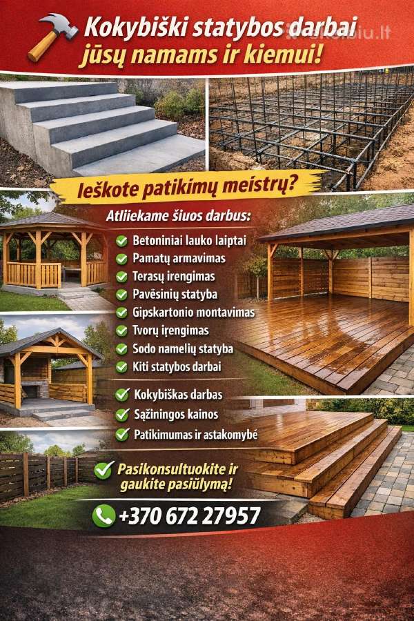 Statybos darbai