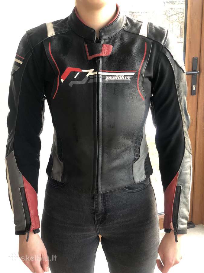 Moteriška motostriukė oda/tekstilė 34 dydis.