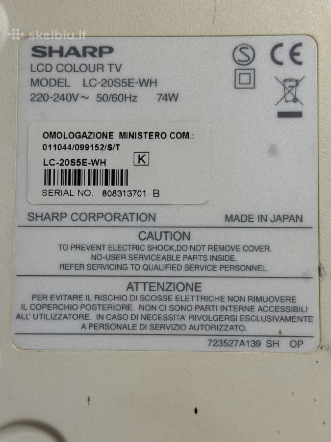 LCD televizorius Sharp - nuotraukos Nr. 3