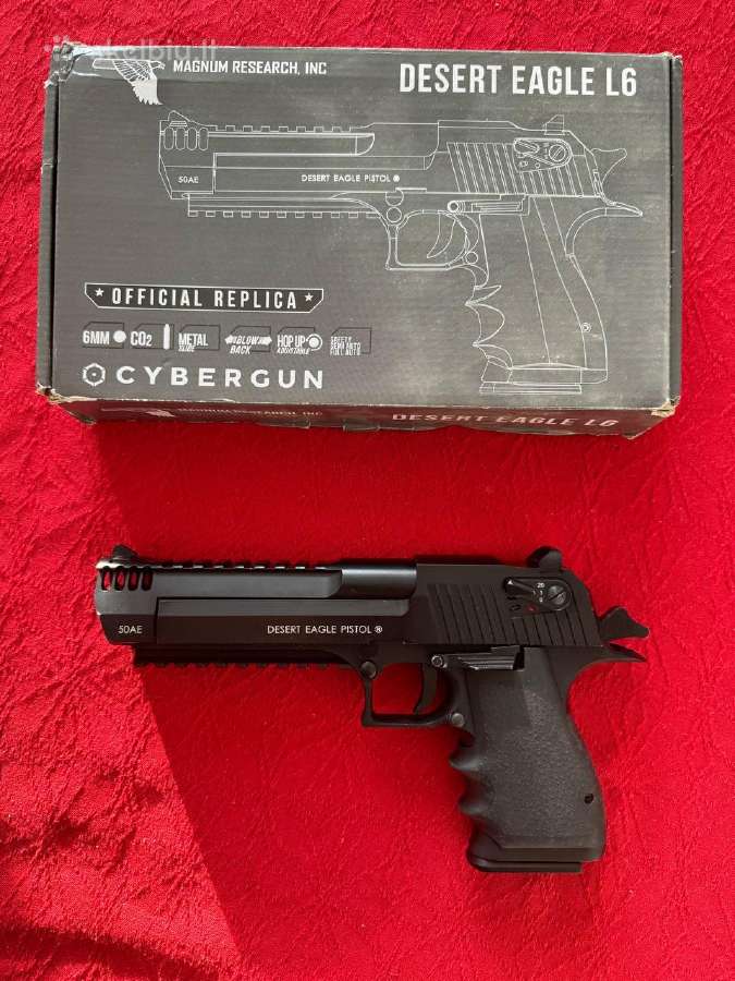 Airsoft pistoletas Desert Eagle L6 Co2 6mm