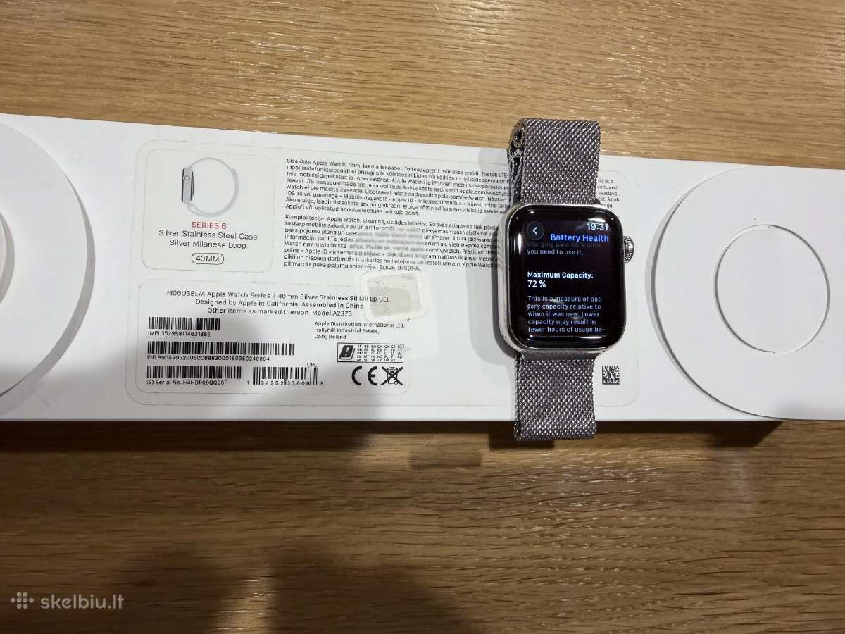 Apple watch 6 stainless steel Lte su esim
