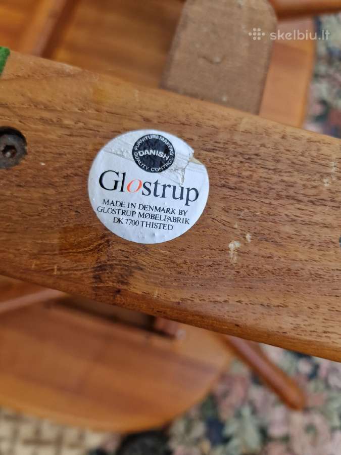 Vintažinis mid century tikmedžio valgomojo stalas - nuotraukos Nr. 12