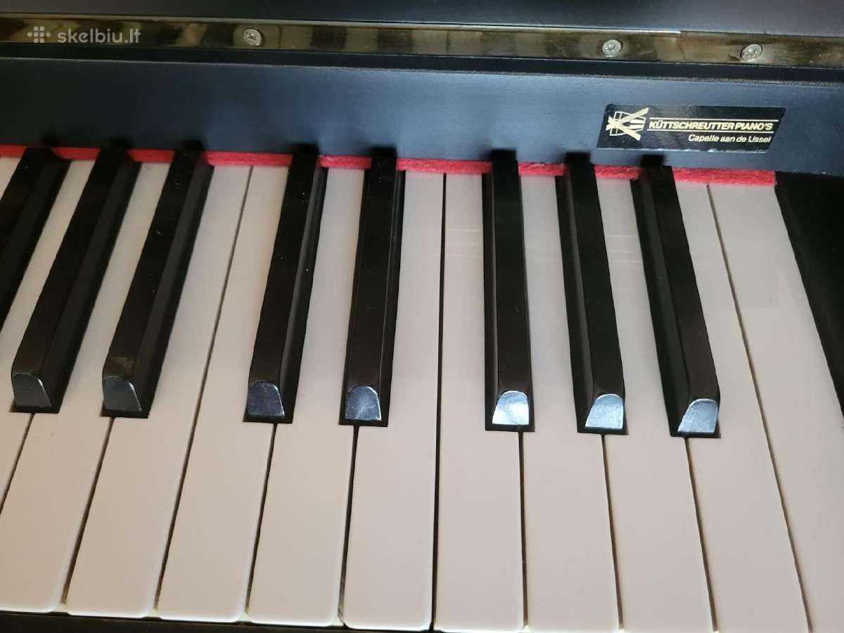 Pianinas fortepijonas Scholze juodos spalvos - nuotraukos Nr. 4