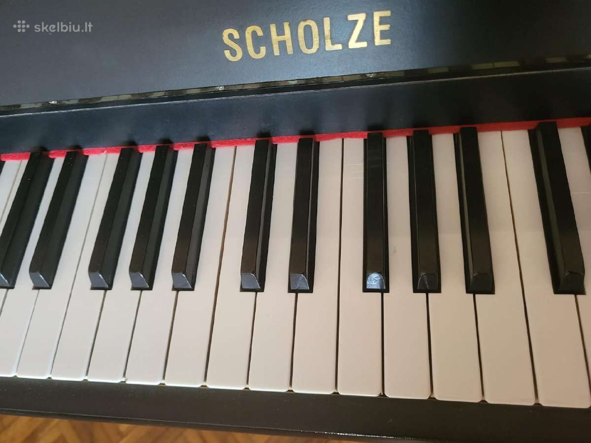 Pianinas fortepijonas Scholze juodos spalvos - nuotraukos Nr. 8