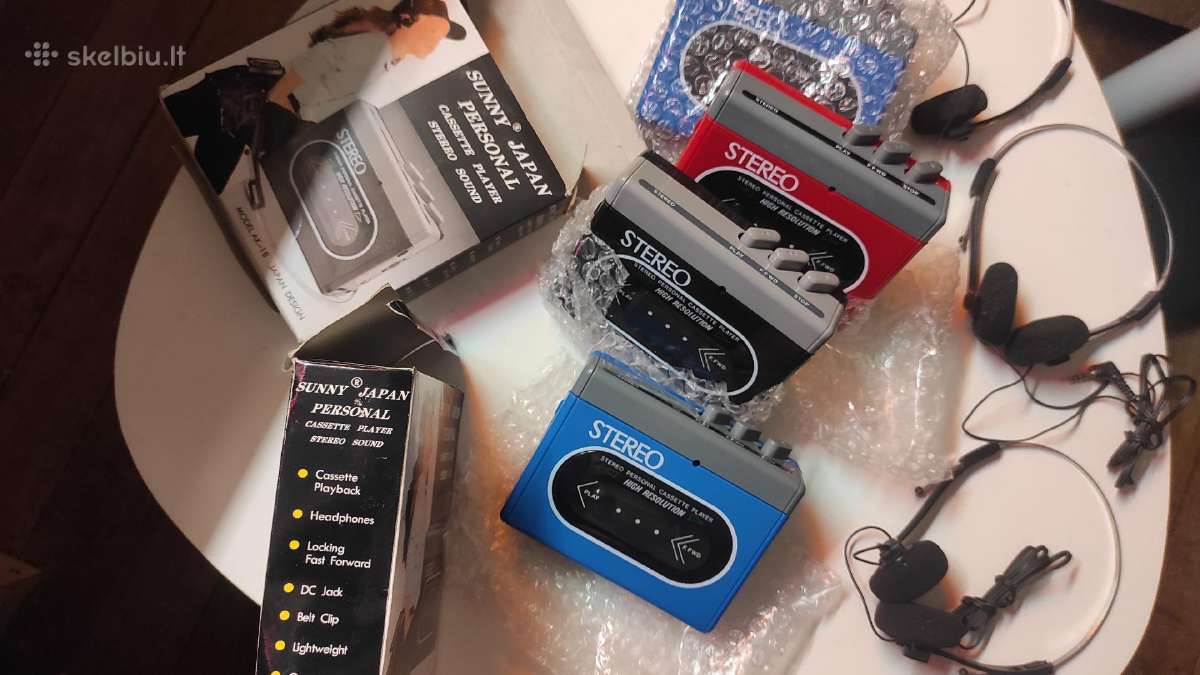 Audio kasečių grotuvų komplektai