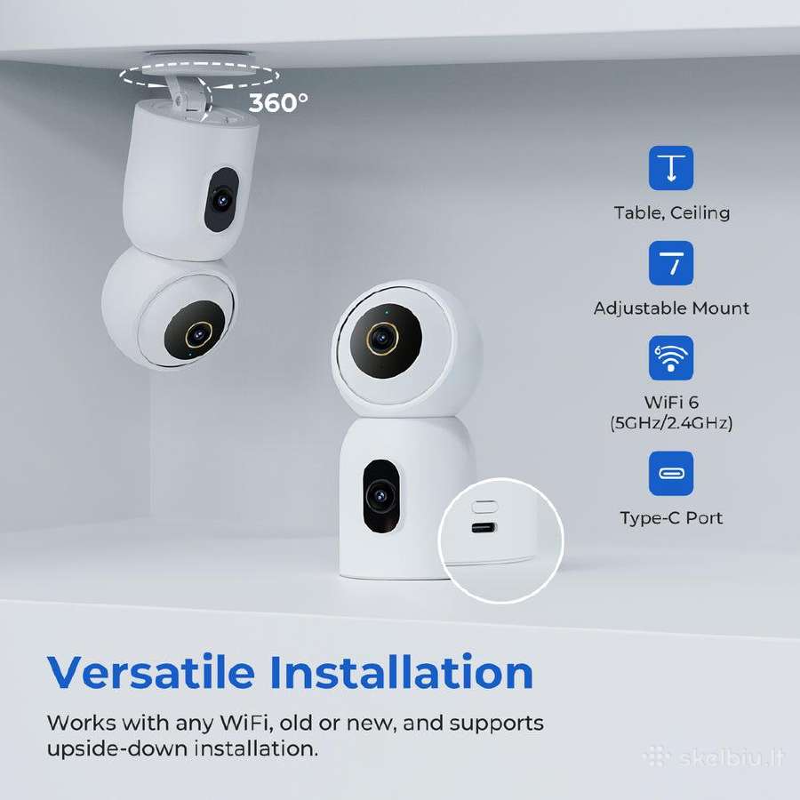 Xiaomi Imilab Vaizdo stebėjimo kamera C30 C21 Ec4 - nuotraukos Nr. 3