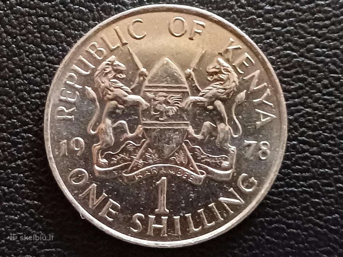1 šilingas 1978m. Kenija unc