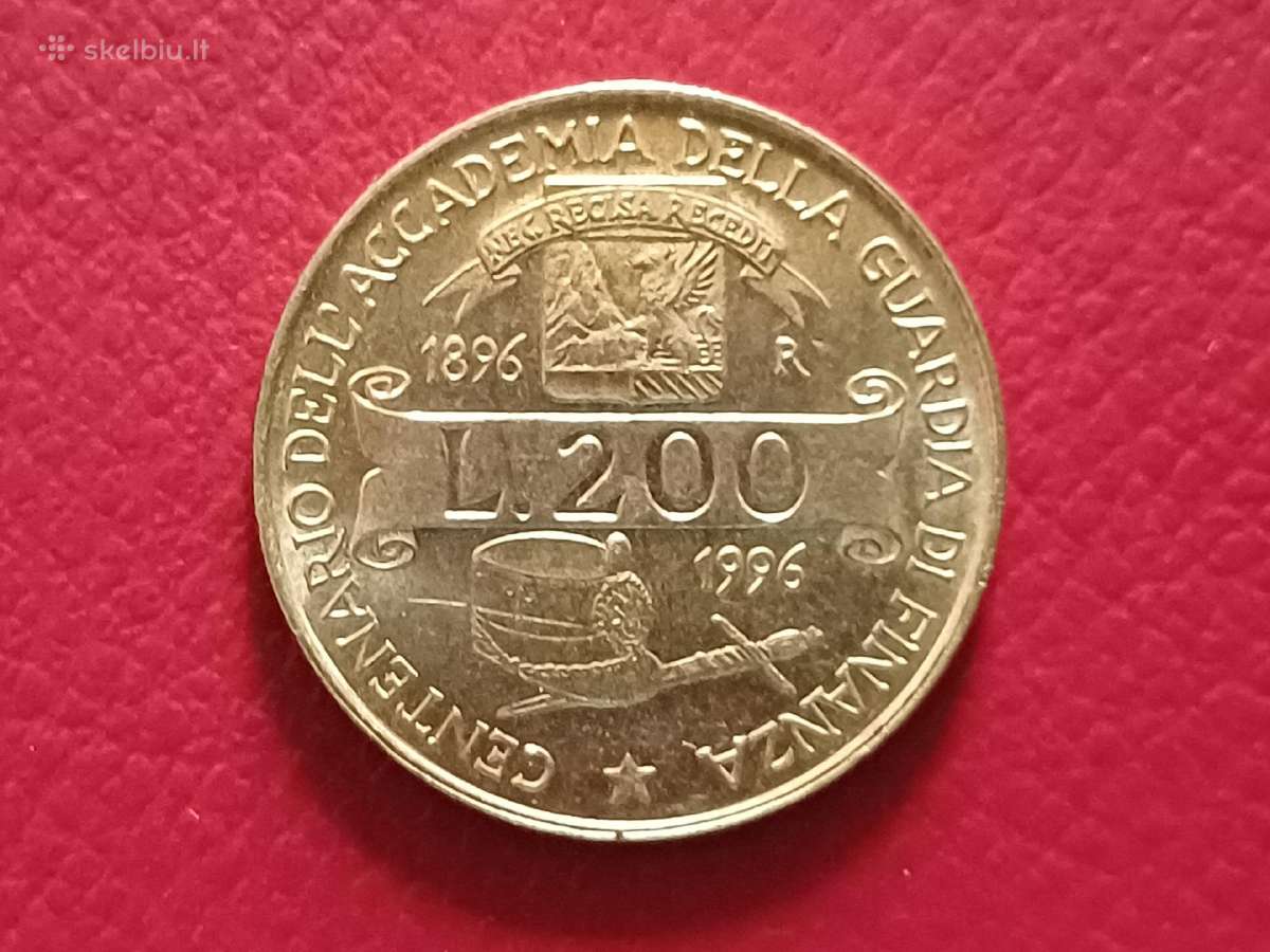 200 lirų 1996m. Italija