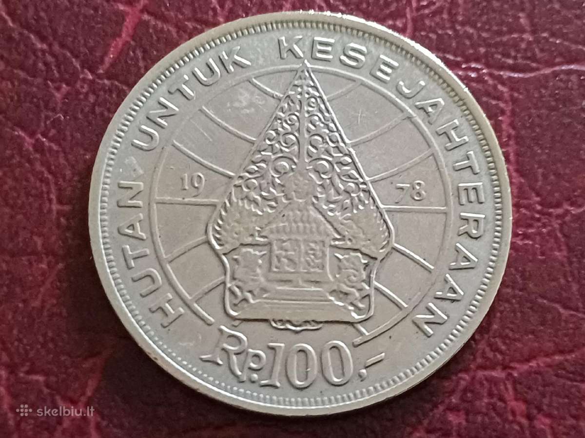 100 rupijų 1976m. Indonezija - nuotraukos Nr. 2