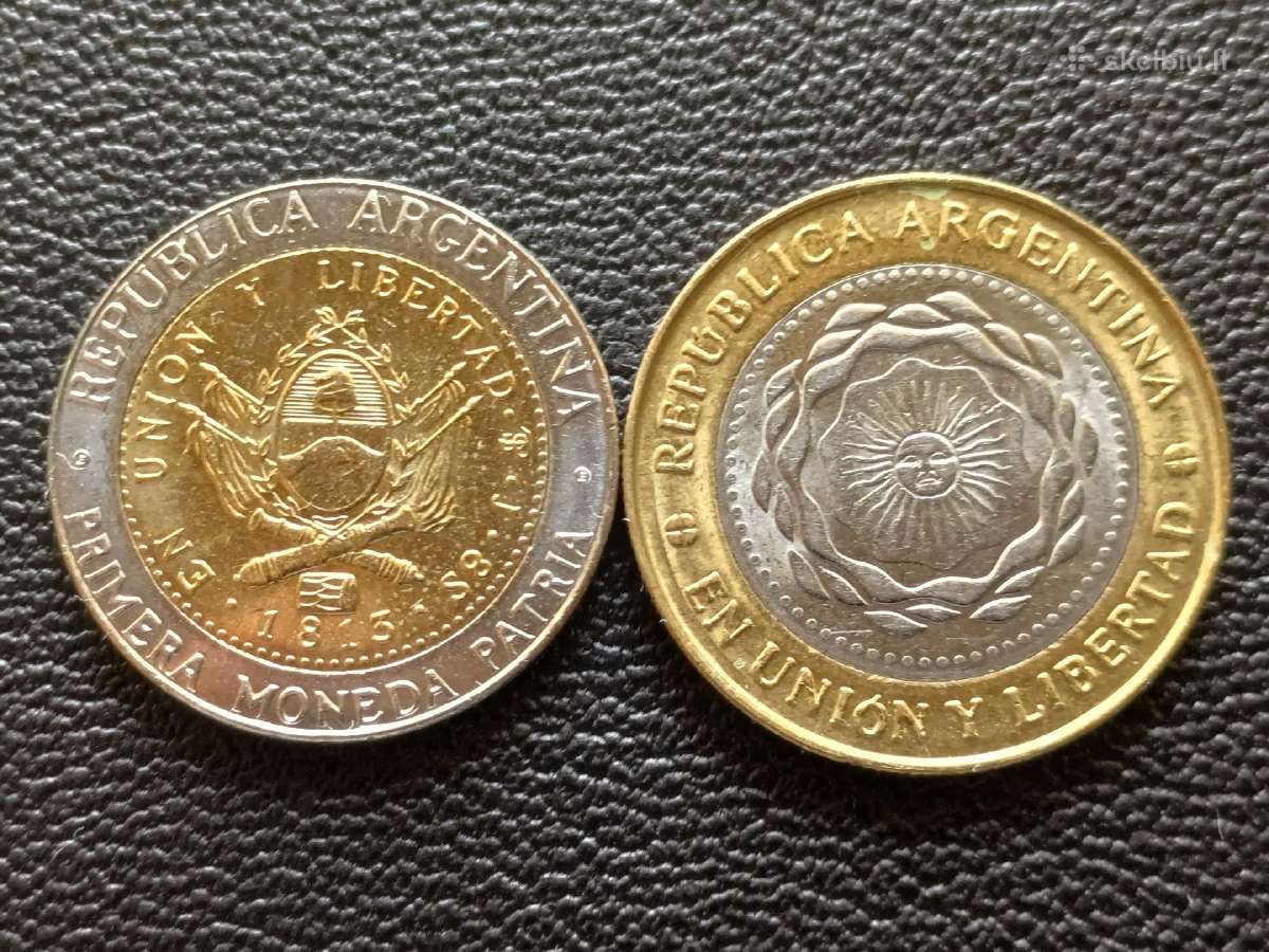 1 ir 2 pesai 2010m. Argentina unc.