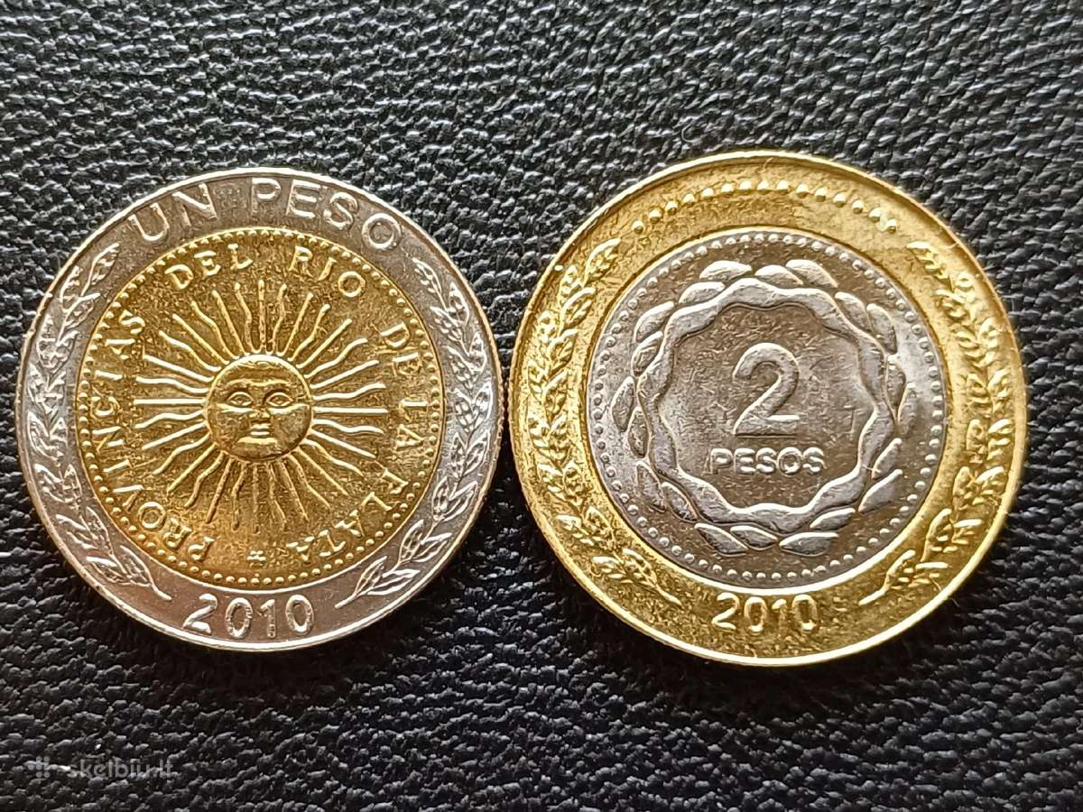 1 ir 2 pesai 2010m. Argentina unc. - nuotraukos Nr. 2