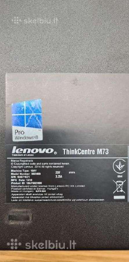Itin kompaktiškas Lenovo Thinkcentre M73 Tiny - nuotraukos Nr. 6