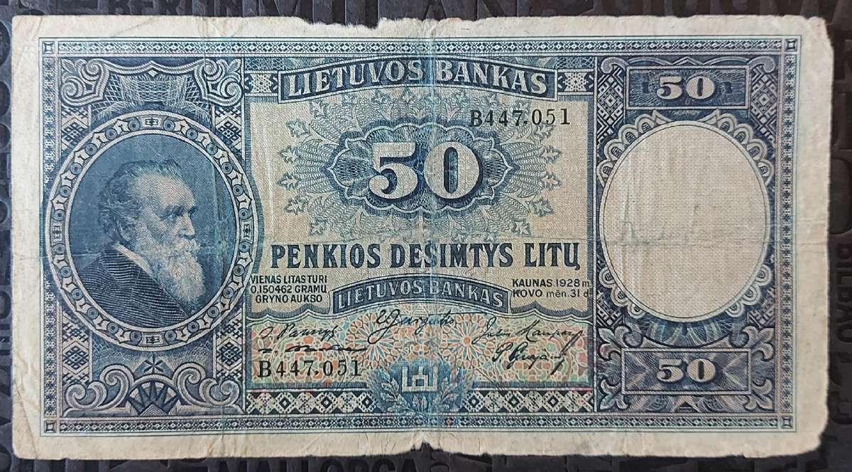 1928m 50litų Vf