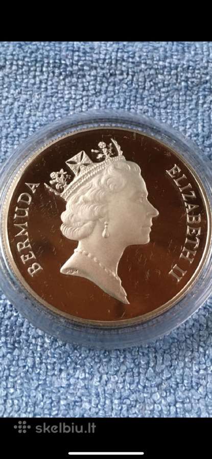 Moneta Bermuda 1986m. 1 dollar, sidabras(.925) - nuotraukos Nr. 2
