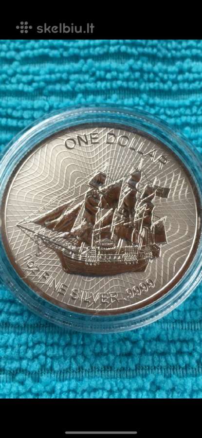 Moneta Cook islands 2019m. 1 dollar, sidabras(999)