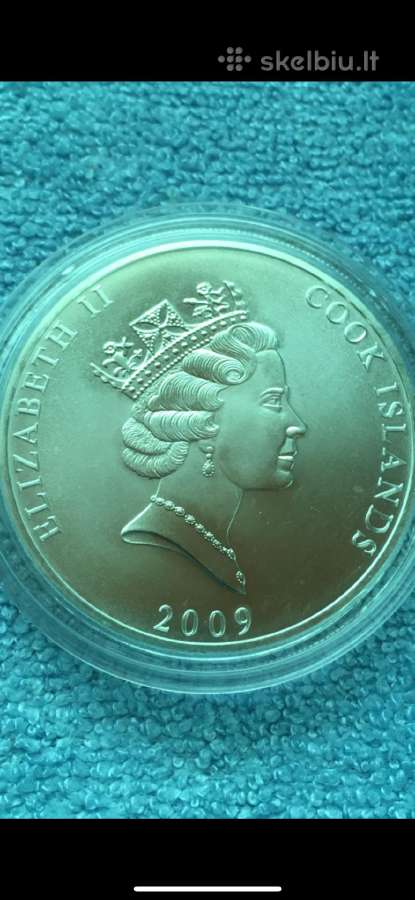 Moneta Cook islands 2009m. 1 dollar, sidabras(999) - nuotraukos Nr. 2