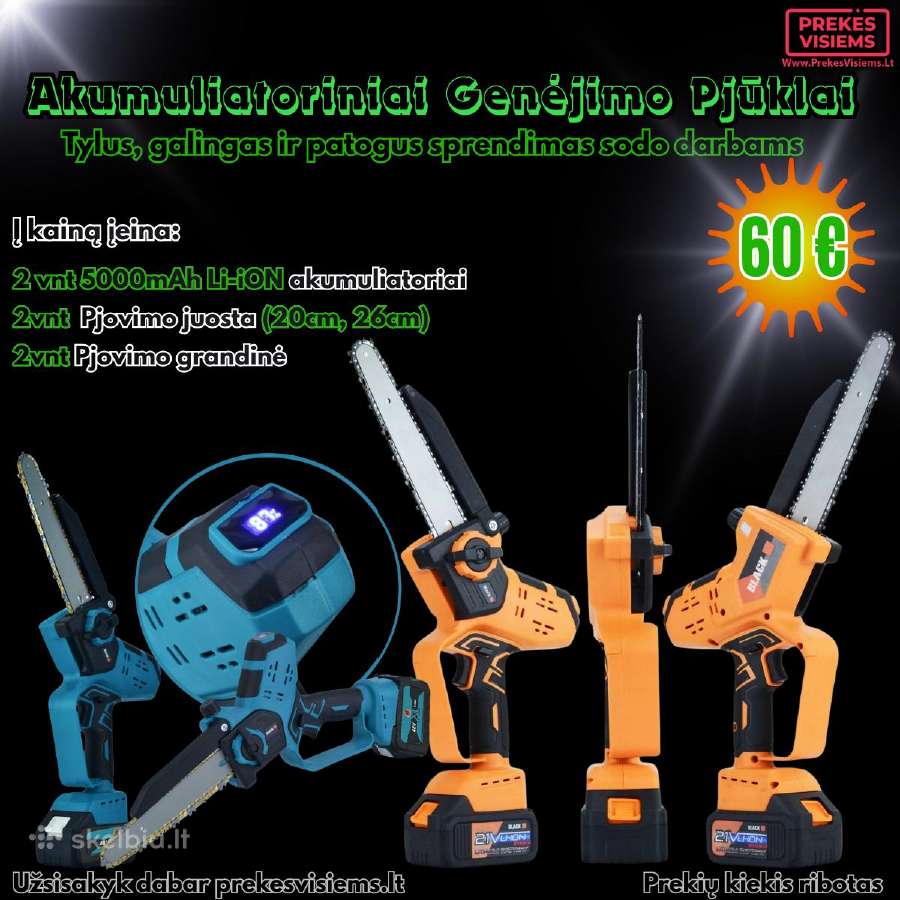 Akumuliatoriniai genėjimo pjūklai