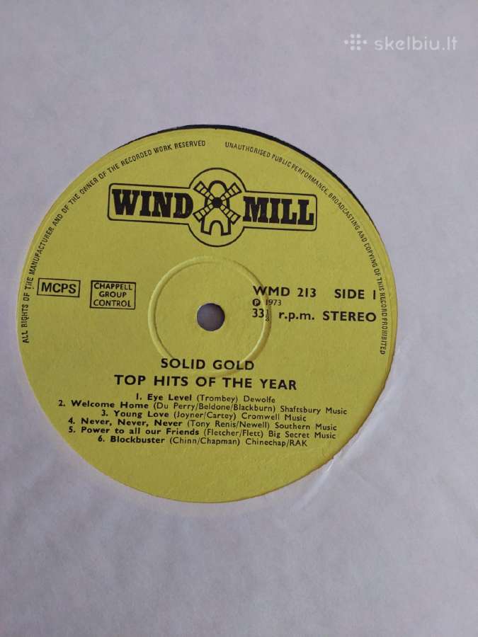 Vinilas top hits solid gold 1973 - nuotraukos Nr. 5